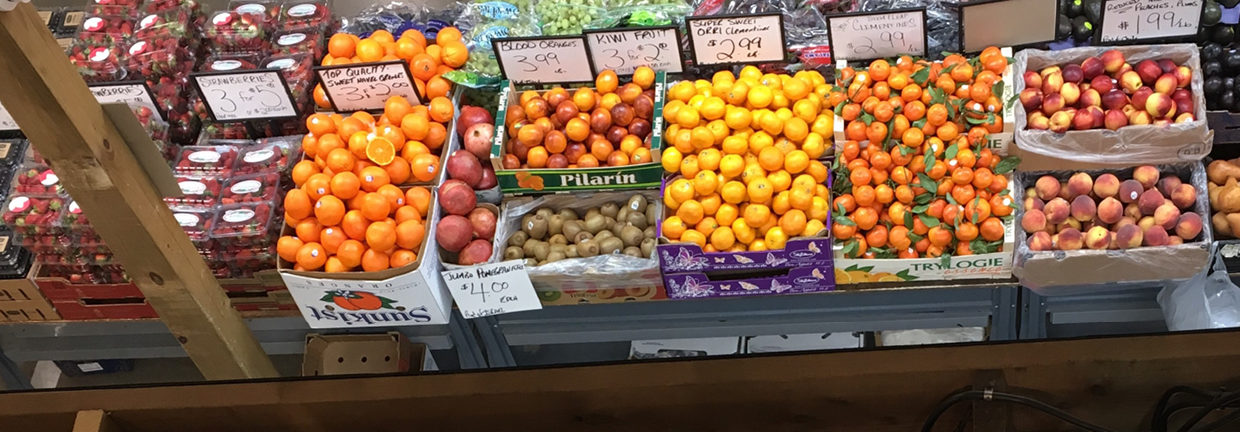 An overview of the produce offered at CC Produce