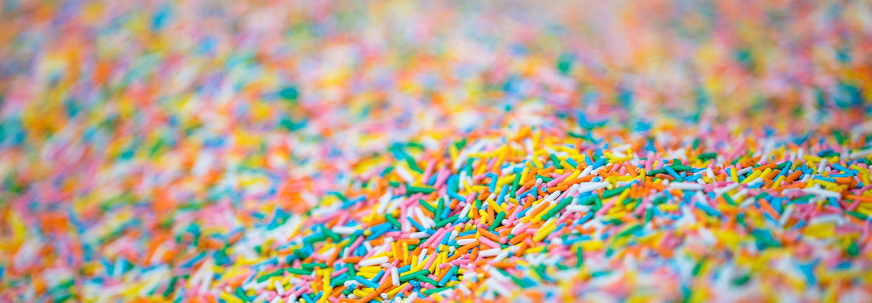 colourful selection of sprinkles