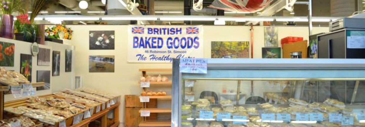 Display of baked goods, pastries, etc