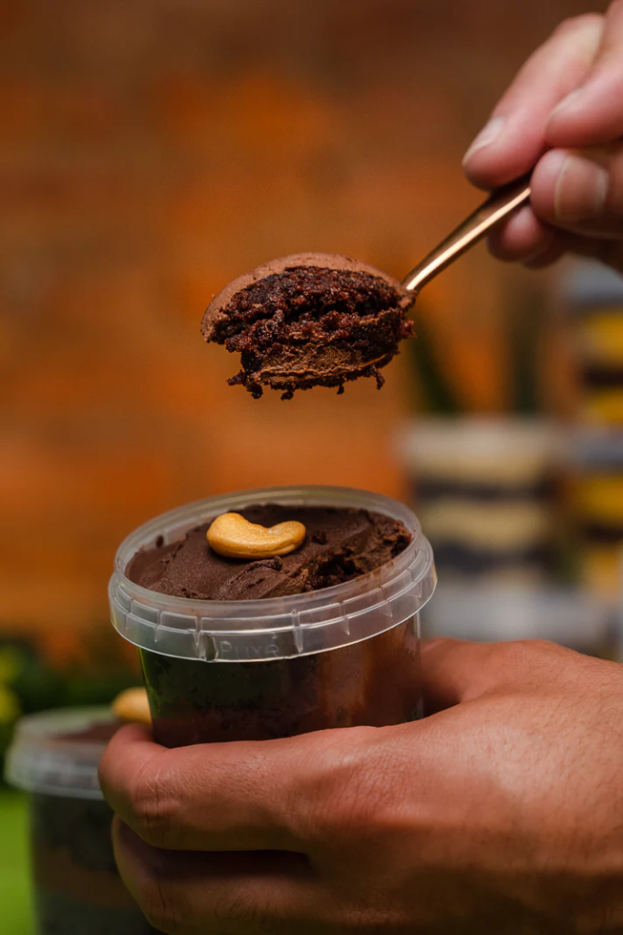 Jar cake chocolate