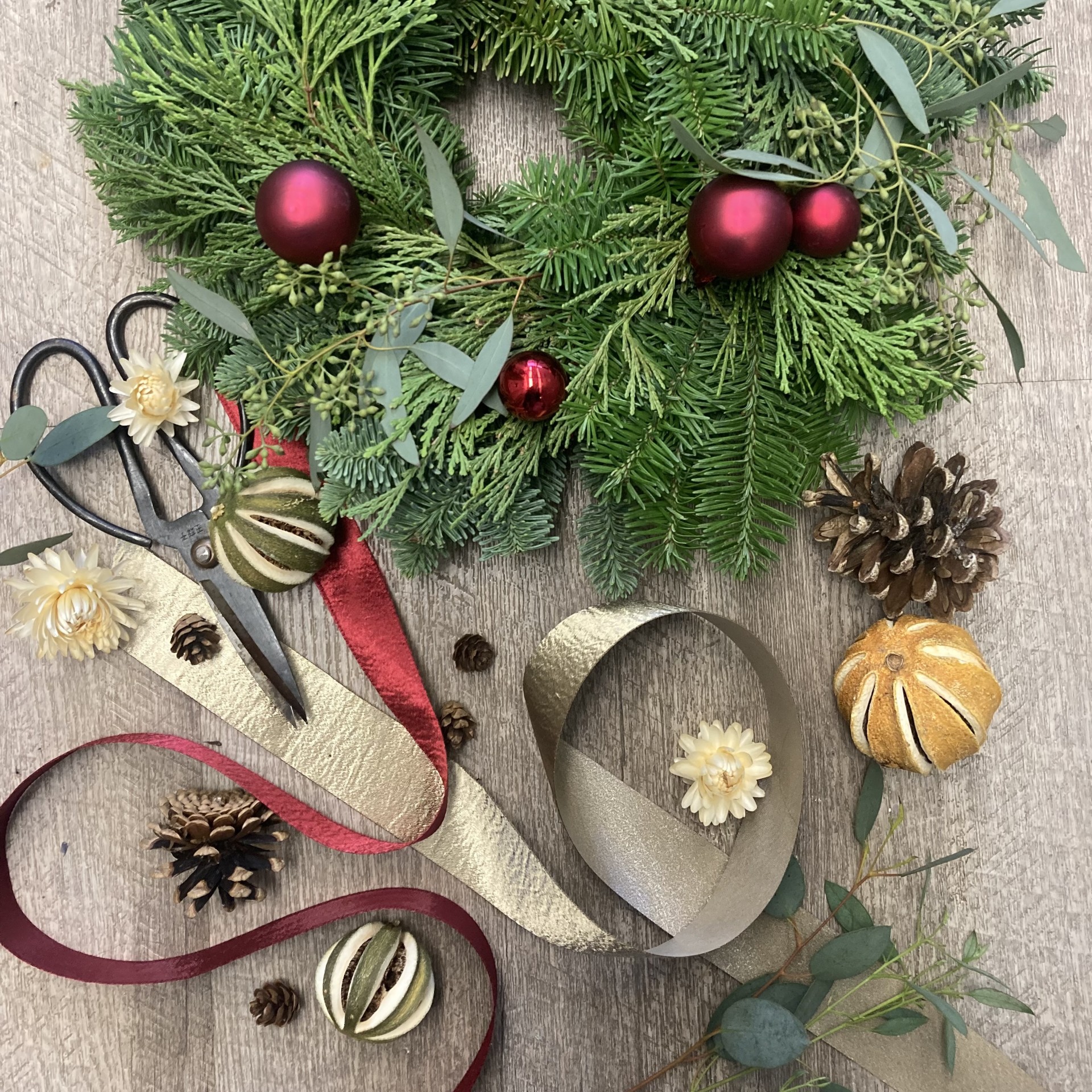 Holiday Wreath Workshop with iFiori