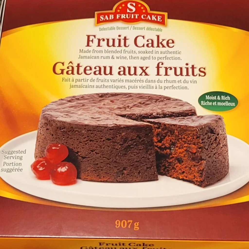 SAB Fruit Cakes - box rum cake