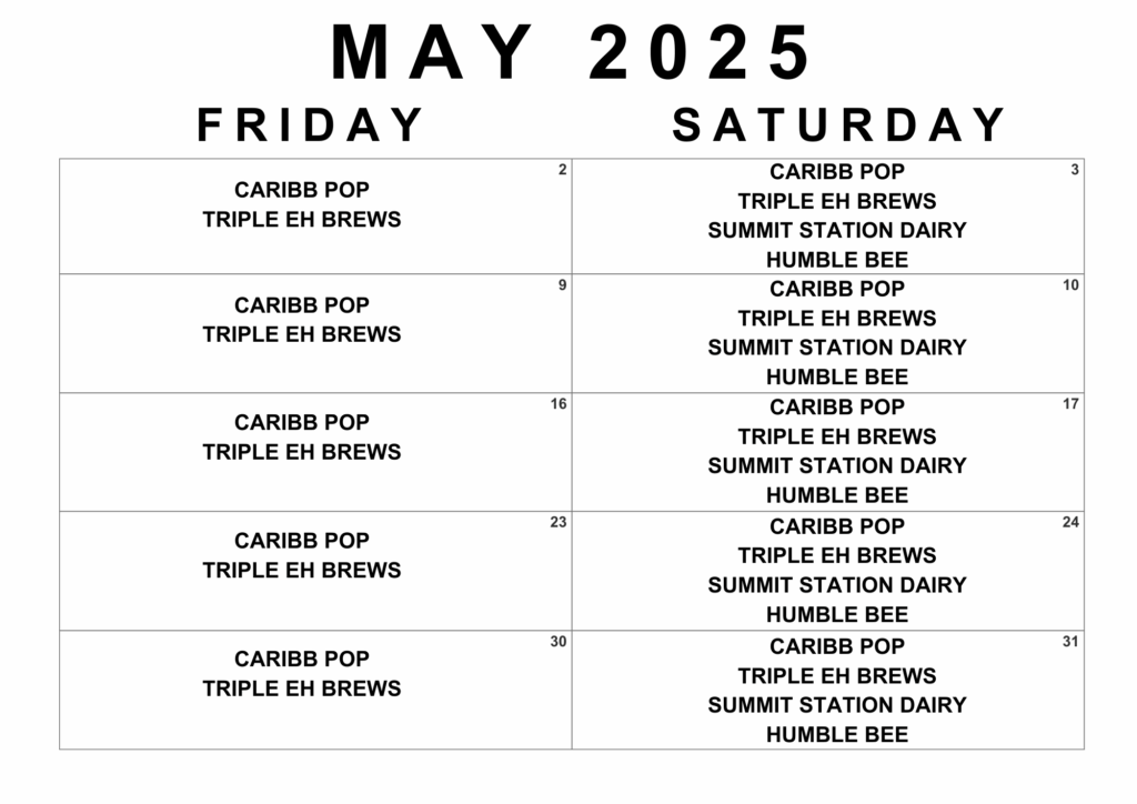 Local Showcase - May schedule