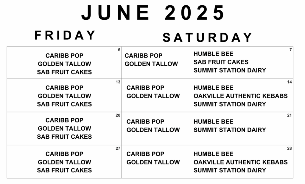 June Local Showcase schedule