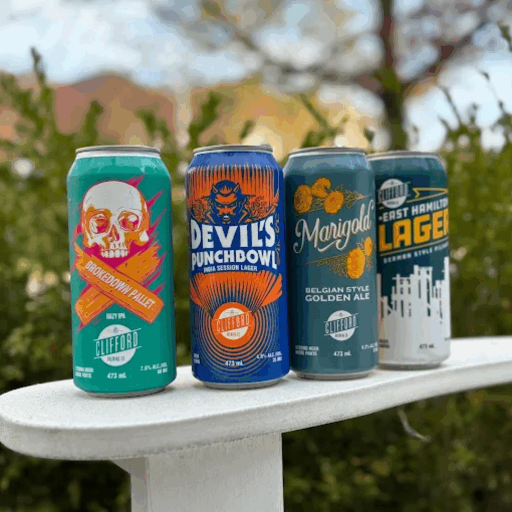 Local showcase - Clifford brewing cans