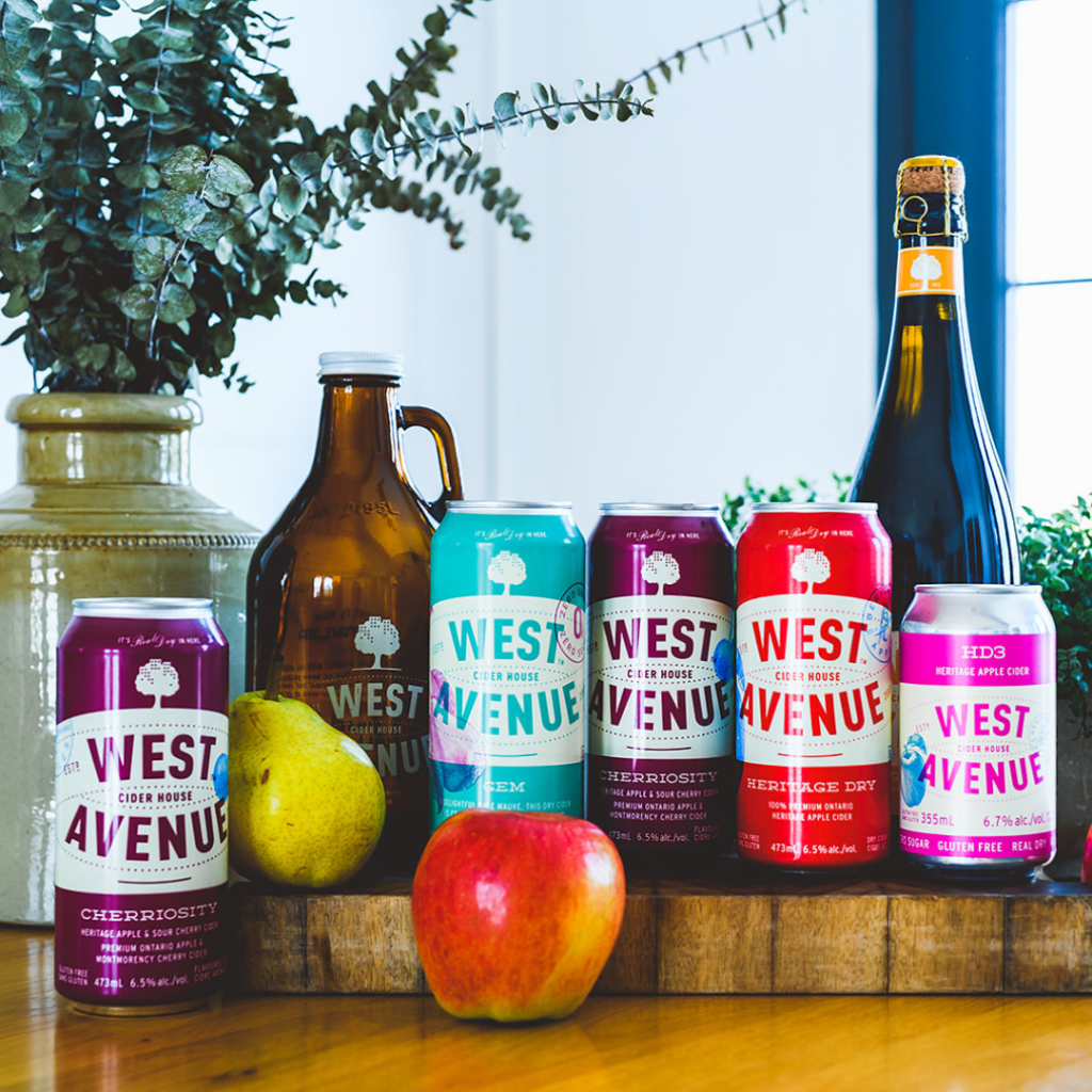 West Avenue Cider selection