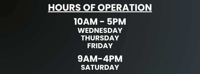 Just Crepe N Around - Hours of operation 10-5 & 9-4