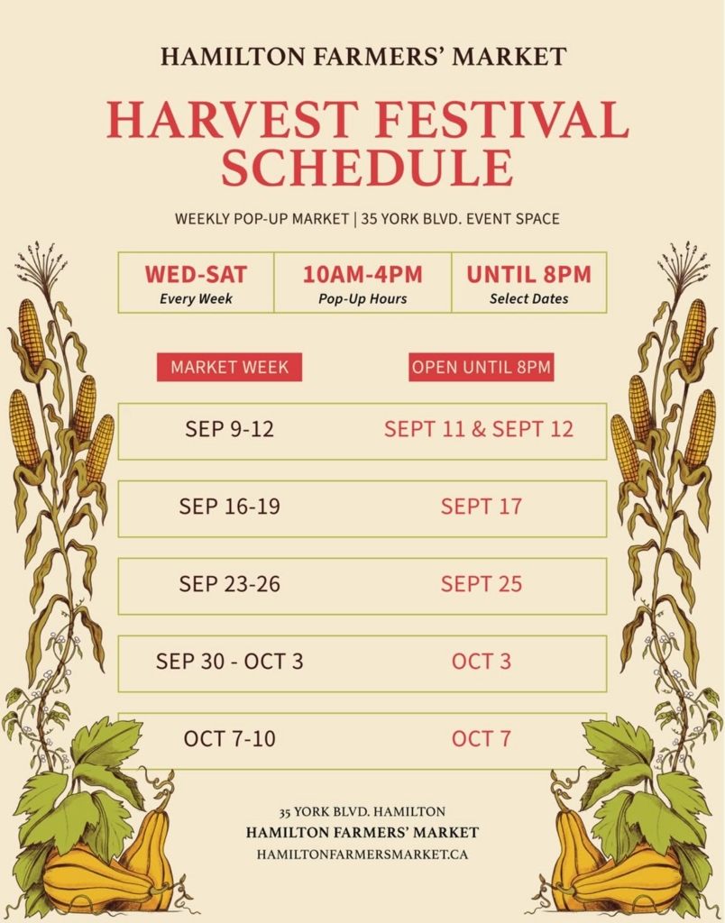 Harvest Festival Schedule